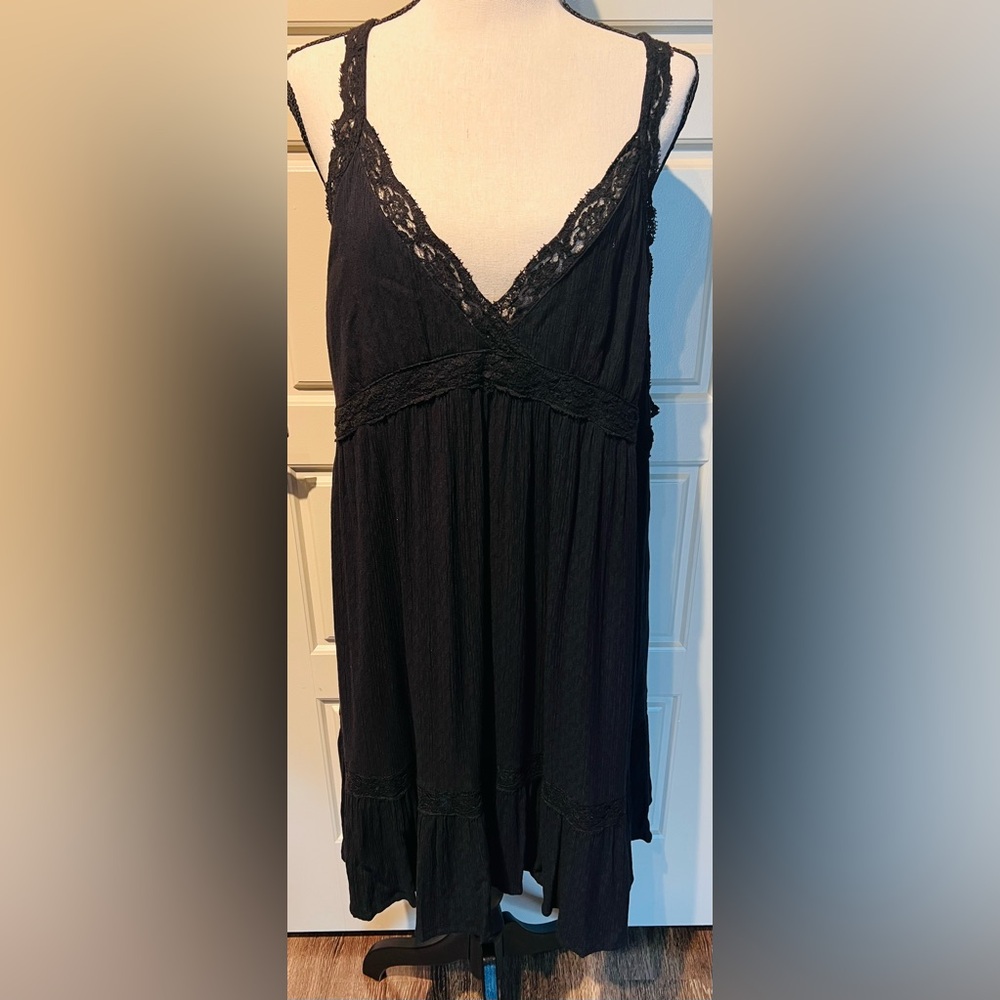 Lucky Brand Black Lace Mini Dress